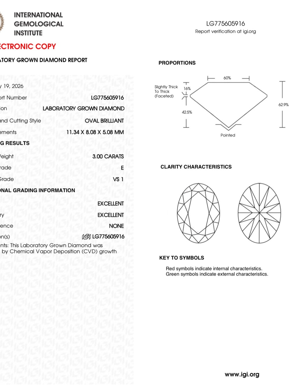 3.00 carat E VS1 oval lab diamond solitaire with hidden halo engagement ring - Picture 11 of 11